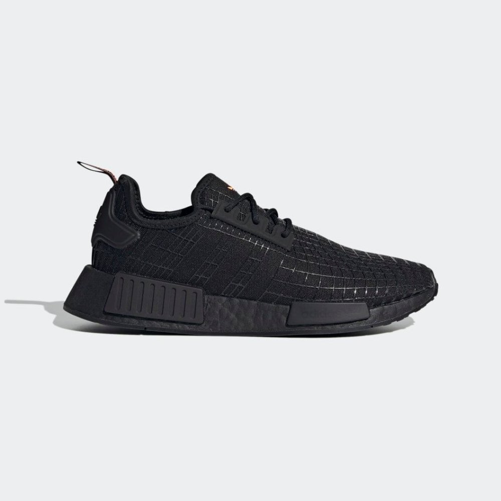 Adidas Nmd_R1 Low Mens Running Shoes Black Beam Orange GX9529 NEW Size 11 - Picture 2 of 6